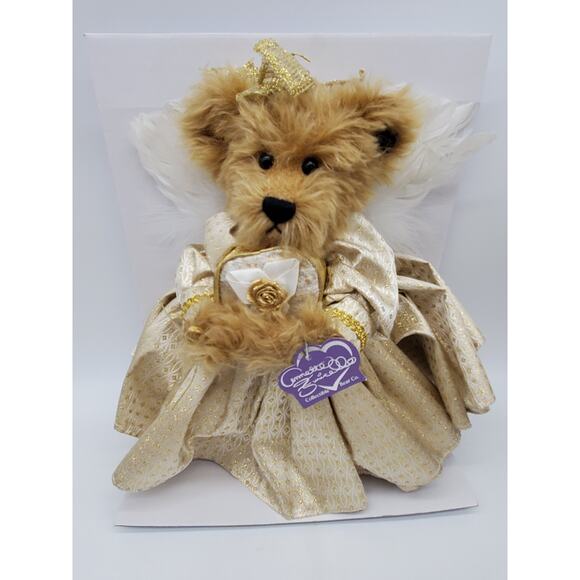 Annette Funicello Collectible Mohair Goldie The 50th Golden Angel Bear - Picture 1 of 8